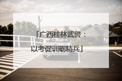 广西桂林武警：以考促训砺精兵